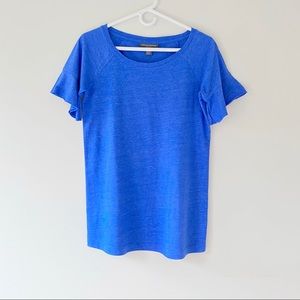 A Pea in the Pod royal blue fitted maternity top